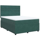  Box spring postelja z vzmetnico temno zelen 140x190 cm žamet, (21305459) | Shoptok.si