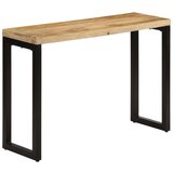 vidaXL Konzolna mizica 110x35x76 cm trden neobdelan mangov les Cene