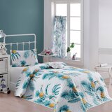 ARMONIA štep deka singl, 160x220, ananas plava | ePonuda.com