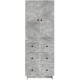  Set ormara 2 pcs Betonska siva 66 x 34,5 x 90 cm | Shoptok.si