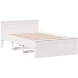  Okvir kreveta bez madraca s uzglavljem 120 x 190 cm od borovine | shoptok.hr