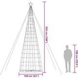 vidaXL LED božićno drvce 1534 LED šarene 503 cm | shoptok.hr