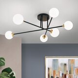 Orion DL 7-786/6 - Plafonski luster SNOWWHITE 6xG9/20W/230V prečnik 84 cm crna/zlatna | Eponuda.com