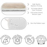 Mila Home modra/bež pralna okrogla preproga ø 120 cm puddle – | Shoptok.si