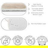 Mila Home Plavi/bež perivi okrugao tepih ø 120 cm Puddle – | shoptok.hr