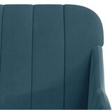  Klupa plava 110 x 76 x 80 cm baršunasta | shoptok.hr