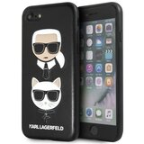 Karl Lagerfeld originalen ovitek KLHCI8KICKC za iphone 7 / 8 / se 2 (2020) črna trda zaščita - karl and choupette Cene