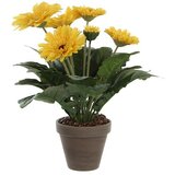  Umjetna biljka Gerbera (Visina: 35 cm, Žute boje, Plastika) Cijene