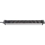 Brennenstuhl 1390007009 razdelilna letev 19'' 9-kratni aluminij\, črna vtičnica 1 kos, (20828947) Cene