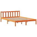 vidaXL Krevet s regalom za knjige bez madraca 135 x 190 cm od borovine | shoptok.hr
