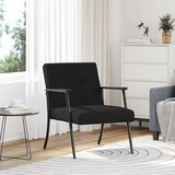 vidaXL fotelj Črna 59 x 75 x 78 cm blago Cene