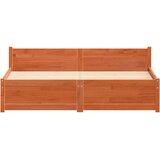  Krevetna konstrukcija Vosak smeđa 195,5 x 145,5 x 51 cm | shoptok.hr