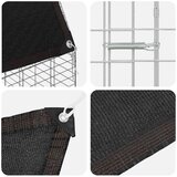  Kavez za zečeve Srebrno 400 x 100 x 210 cm Cinkani čelik | shoptok.hr