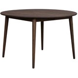 Rowico Temno rjava okrogla raztegljiva jedilna miza iz masivnega hrasta ø 120 cm Tyler – | Shoptok.si