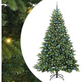 vidaXL Umestno božično drevo med 300 LED Zelena 210 cm PE in PVC | Shoptok.si