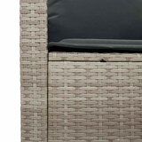  Vrtni set od 4 dijela s jastucima, sivi poliratan | shoptok.hr