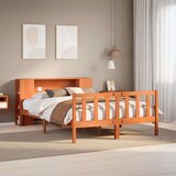 vidaXL Krevet s regalom za knjige bez madraca 160x200 cm masivno drvo | shoptok.hr