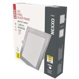  LED vgradno svetilo NEXXO, kvadratno, srebrno, 18W, nastavljiva CCT | Shoptok.si