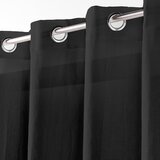 Douceur d intérieur Črna prosojna zavesa 140x280 cm Telma – | Shoptok.si