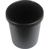 Helit koš za papir, iz umetne mase, prostornina 30 l, VxØ 405 x 350 mm, črn, de 5 kosov Cene
