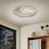  Svetlo siva LED stropna svetilka z daljinskim upravljalnikom/zatemnitvena s senčilom iz akrilnega stekla ø 40 cm Lunar – | Shoptok.si
