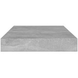 Police za knjige 4 kom siva boja betona 100x10x1,5 cm drvene | Shoptok.si