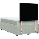 vidaXL Krevet s oprugama i madracem svjetlosivi 120x190 cm baršunasti | shoptok.hr