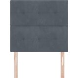 vidaXL LED Uzglavlje Tamno Sivo 80 cm Baršun | shoptok.hr