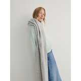 Reserved šal z resicami - svetlo siva | Shoptok.si
