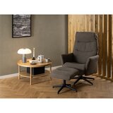 Actona Siva/smeđa fotelja za opuštanje od bouclé tkanine London – | shoptok.hr