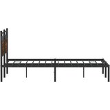  Posteljni okvir brez vzmetnice hrast 137x190 cm inženirski les, (21829105) | Shoptok.si