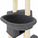  Penjalica za mačke sa stupovima za grebanje tamnosiva 122 cm | shoptok.hr