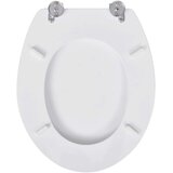  Deska za WC školjko MDF pokrov preprost dizajn bela, (20609030) | Shoptok.si