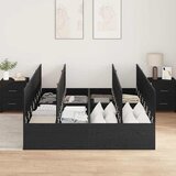 Krevet s ladicama Crni hrast 135 x 190 cm Konstruirano drvo | Eponuda.com