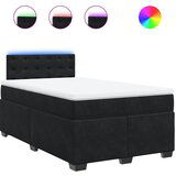 Maison Chic Box spring postelja - Vzmetna postelja z vzmetnico črna 120x200 cm žamet SL23192, (21880413) | Shoptok.si