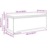  Stolica Crna 101 x 41 x 40 cm Tkanina i konstruirano drvo | shoptok.hr