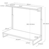 YAMAZAKI Bijelo metalno postolje za monitor Tower – | shoptok.hr