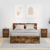  Noćni ormarići 2 pcs Dimljeni hrast 30,5 x 30 x 43 cm | shoptok.hr