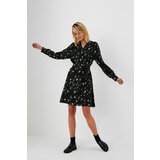 Moodo Trapezoidal dress with a floral pattern | shoptok.hr