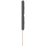 vidaXL LED vzglavnik zasnova linij temno siva 100 cm tkanina | Shoptok.si
