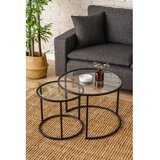 Hanah home sto za dnevnu sobu belarus 60 black transparent | ePonuda.com