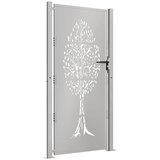  Vrtna vrata 100x200 cm Corten čelik Dizajn stabla | shoptok.hr
