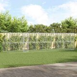  Kućica za pse s pohranom 4 pcs Srebrno 8 x 2 x 2 m Čelik | shoptok.hr