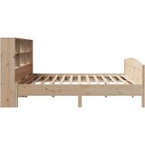 vidaXL Knjižna postelja brez vzmetnice 180x200 cm trdna borovina | Shoptok.si