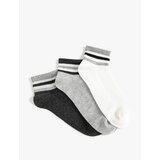 Koton 3-Piece Booties Socks Set Multicolored with Stripe Pattern Cene