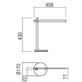  Redo 01-2212 - LED stona lampa OMEO sa prigušiva LED/5,5W/230V 3000/4500/6500K bela | Eponuda.com