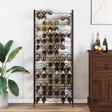  Stalak za vino za 96 boca crni željezni | shoptok.hr