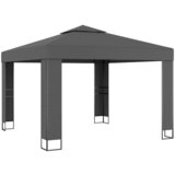 Paviljon z dvojno streho 3x3 m antraciten | Shoptok.si