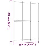 Sobna pregrada s 3 panela antracit 150 x 220 cm od tkanine | Eponuda.ba