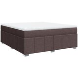 vidaXL Boxspring - Krevet s oprugama i madracem tamnosmeđi 180x200 cm tkanina - Tamno smeđa 180 x 200 cm | shoptok.hr
